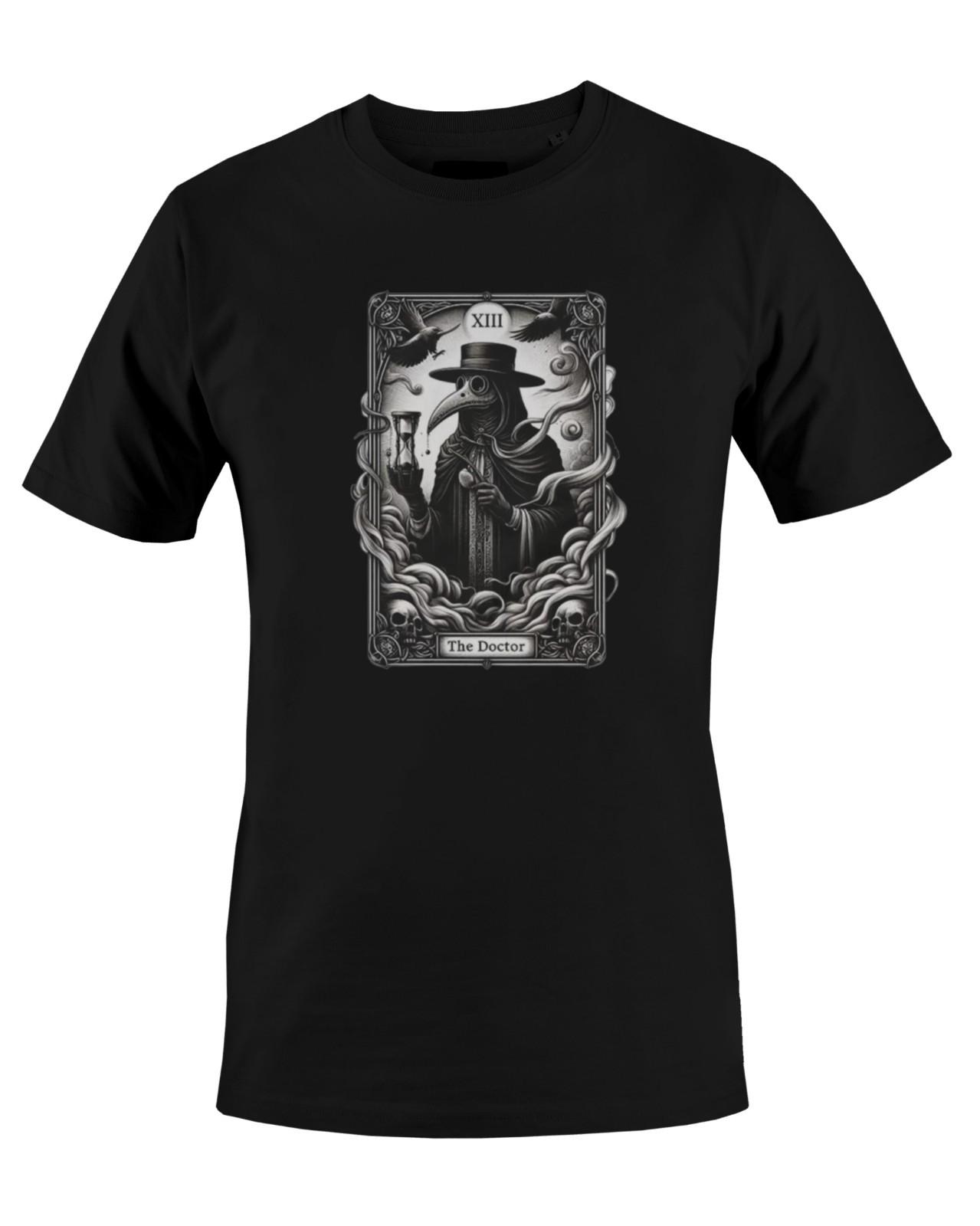 Tarot Card Plague Medical Doctor Graphic Mens T-Shirt S