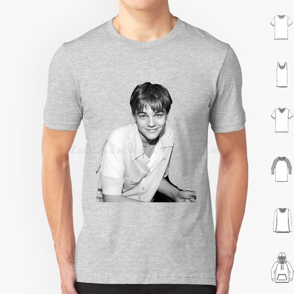 Young Leonardo Dicaprio Smile T Shirt Cotton Men Women DIY Print Leonardo Dicaprio Leonardo Leo Young Leo Titanic Dicaprio 90s