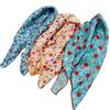 3pcs/set Thin Fabric Printed Headscarf Colorful Flower Square Headband Floral Neck Scarf  Holiday
