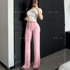 Latte girl yoga pants, women's summer thin drape, lazy and loose, slimming sweatpants, fitness training wide-leg pants