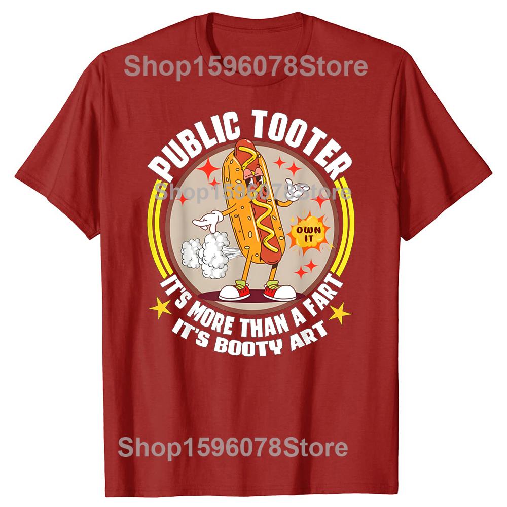 Public Tooter Funny Adult Humor T Shirts Men Women Pure Cotton Humor Streetwear Tee Shirt Short Sleeve Unisex Loose Clothing S