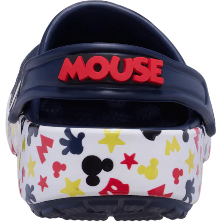 Crocs Kids Mickey Mouse X  Classic Clog Friends Comfortable Versatile Non-Slip Durable Low-Top Casual Shoes Kids Clogs Deep-Blue 211148-90H