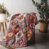Geometric Pattern Throw Blanket Moroccan Kilim Rug Boho Cotton Cushion Cover Home Decor Sofa Bed Cover