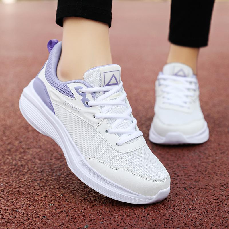 Student Spring and Autumn Shoes Mesh Breathable Casual Fitness Sneakers Lightweight Soft Sole Running Shoes