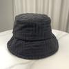 Fashion 2024 new women/men towel Bucket hat casual stripe monochrome sunscreen hat