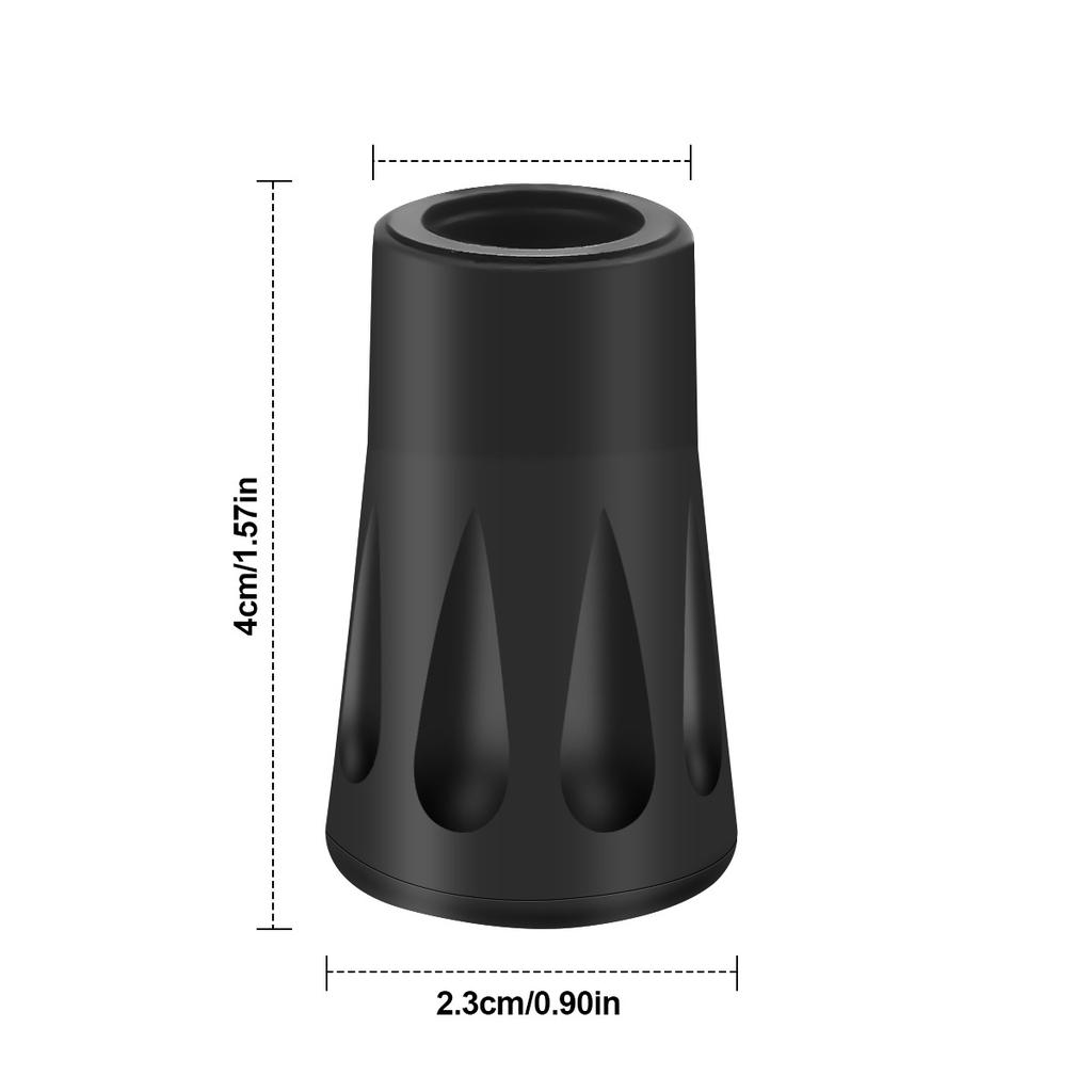 10 Stück Gummi Stockspitzen Wanderstockspitzen Ersatz Wanderstockkappen Trekkingstockspitzenschützer