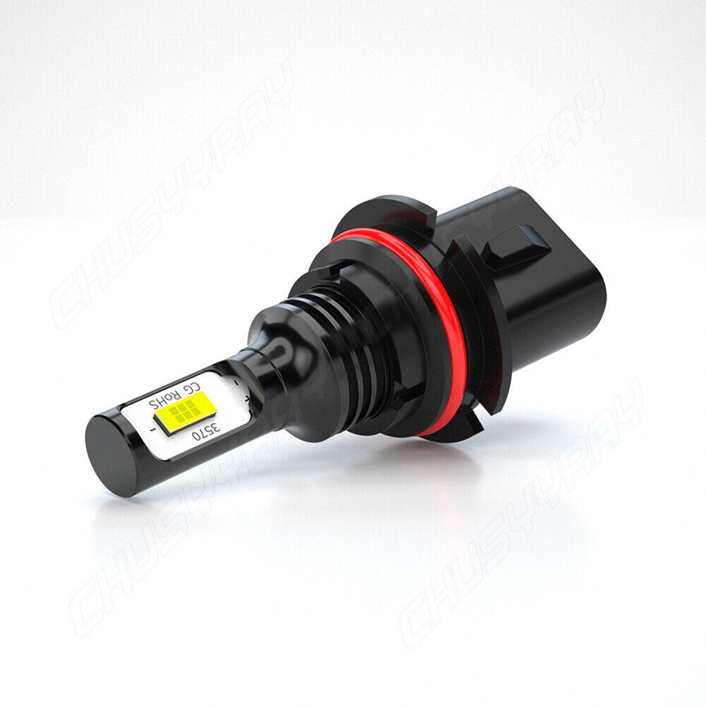 2pcs 9007 HB5 CSP LED Headlight Bulbs Conversion Kit High Low Beam 6000K Super White Headlight Automobiles Accessories