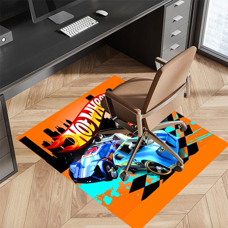 Hot Wheels logo Printed Absorbent Washable Carpet, Non-Slip Bathroom Mats, Kitchen Rugs, Yoga Mat,Living Room Entrance, Camping Picnic Rugs