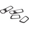 ABS Inner Car Look Interior Door Handle Panel Cover Trim for Toyota Tacoma 2011 2012 2013 2014 2015 (Carbon Fiber)