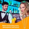 12 Stück Disco-Kugeln Cocktail-Rührstäbe Kunststoff Runder Kopf Swizzle Sticks Cake Pops Spiegelkugel Kaffee Getränke Rührstäbe für 1970er Party Hausbar Kaffee