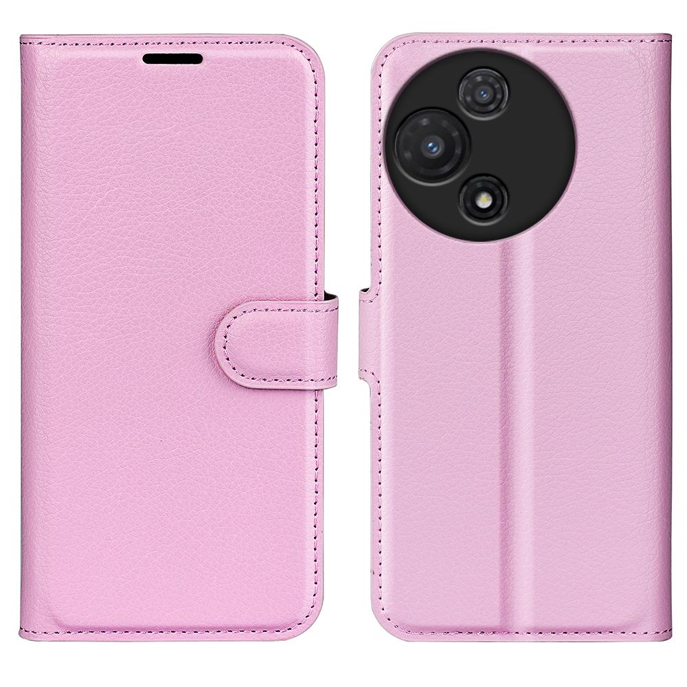 

Для TCL 60R 5G Чехол Текстура личи Ударопрочный Кожаный Чехол-кошелек для телефона Pink