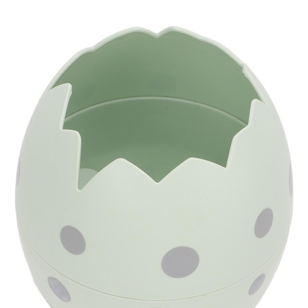 Egg Shaped Dinosaur Egg Pen Holder Desktop Container Vanity Counter Organizing