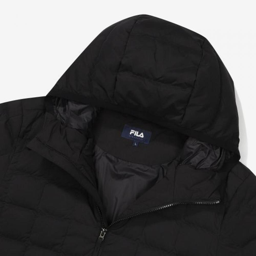 Fila Hooded Down Lightweight Padding Check Quilting