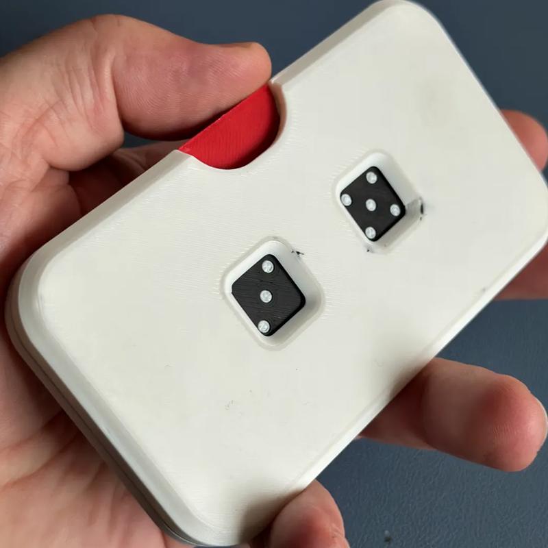 

Edc Mechanical Dice Fidget Spinner Party Games Portable Finger Push Card Choice Difficult Decision Decompression Toy белый