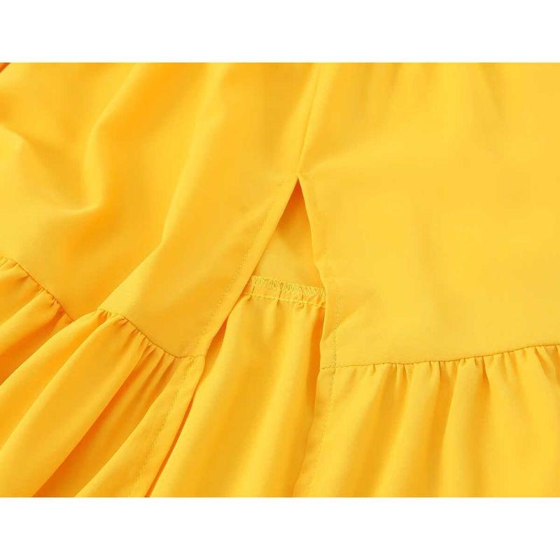 Kaslead New Women clothes Western Style Fashion Simple Temperament Loose off-Shoulder Dress