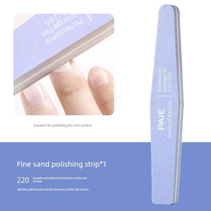 

Nail File, Nail Sanding Strip, New Model for Manicure, Polishing and Grinding Strip, Sponge Strip Tool Set 220/280 Fine Nail File (German Imported Grit)