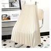 High-waist Pleated Skirt for Women Spring and Summer New Temperament Slim Elastic Waist Accordion Skirt Mid-length A-line Skirt