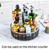 2 Sizes Lazy Susan Turntable Spinning Spice Rack Organizers Multifunctional Round Clear Rotating Cosmetic Containers