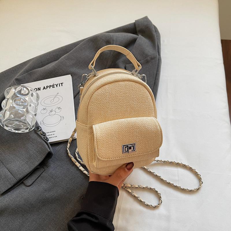 

Корейская нишевая модная сумка 2025 лето новая сумка модный простой рюкзак женский рюкзак высокой ценности хаки