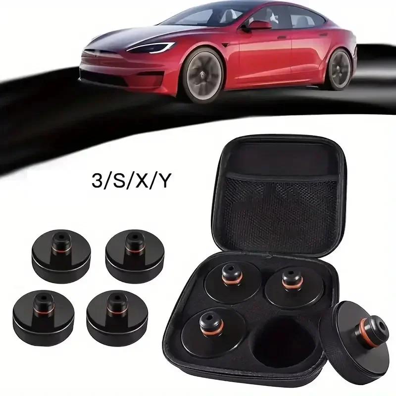 1-4pcs For Tesla Model 3/Y/S/X Highland Rubber Jack Lifting Pad Point Adapter Tire Repair Tool Lift Jack Pad Car Accessories