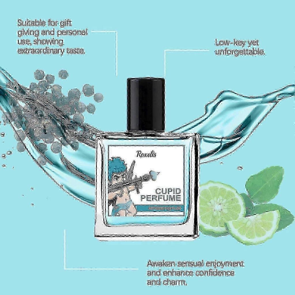 3x Cupid Perfume Spray 50ml - Elegant Pheromone Romance Scent for Women & Men, Long Lasting & Portable