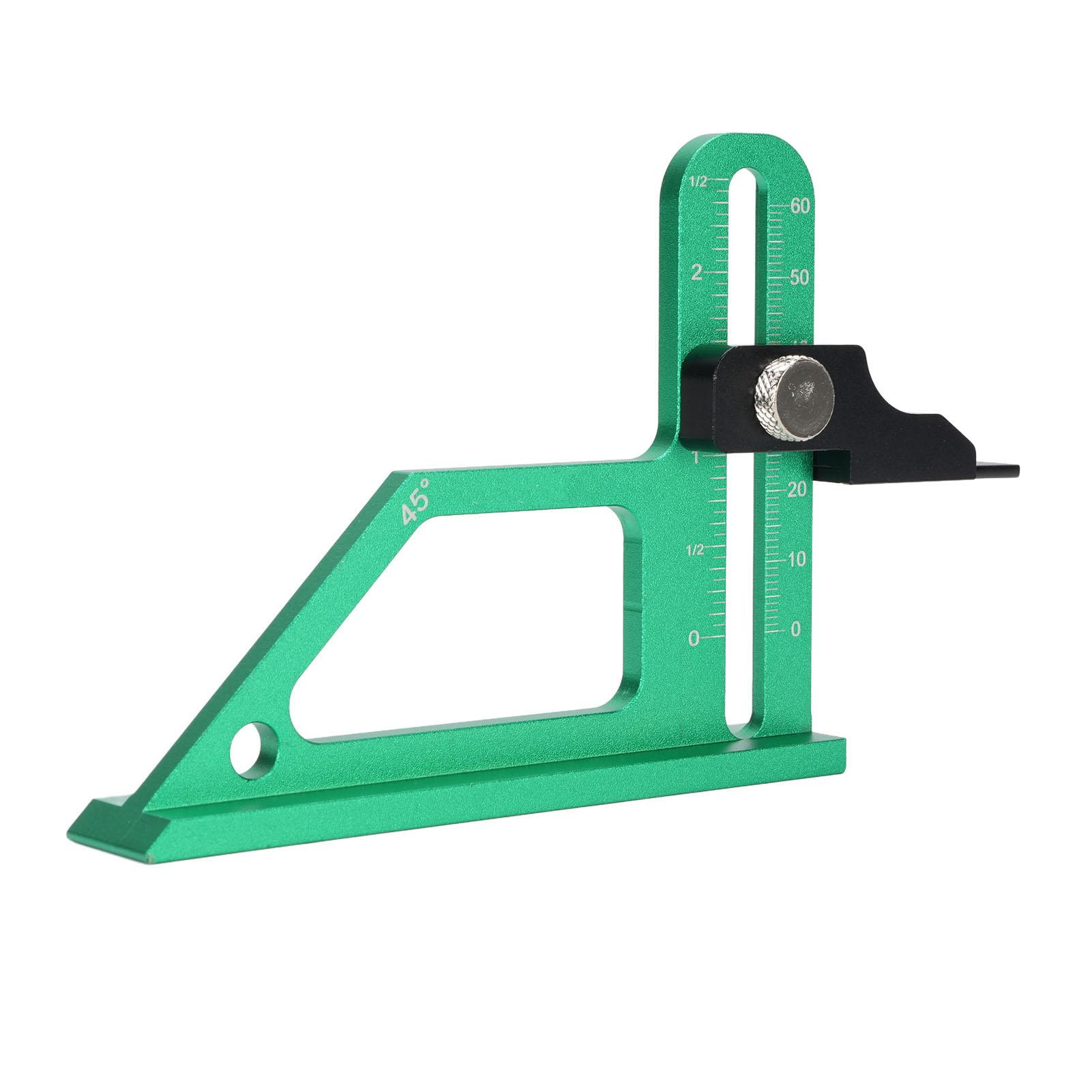 

Woodworking Height Gauge 060mm Range Aluminum Alloy Table Saw Height Measurement Tool