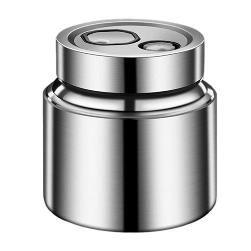 

Double Valves Stainless Steel Canister For Coffee Beans Dry Food Moisture Proof Designs Food Preservation Container
