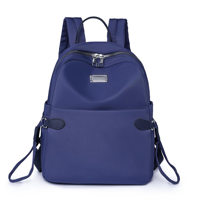 Rucsac din nailon pentru femei Rucsac sport de culoare uni