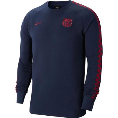 FC Barcelona Fleece Crewneck Pullover Long Sleeve Sweatshirt Men Sweatshirt BQ6500-451