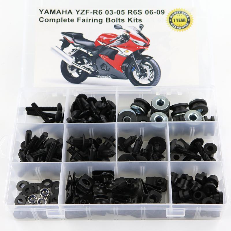 Yamaha YZF-R6 R6 2003-2005 R6S 2006-2009 Motosiklet Tam Komple Grenaj Cıvata Kiti Klipsler Somunlar Çelik İçin Uygundur