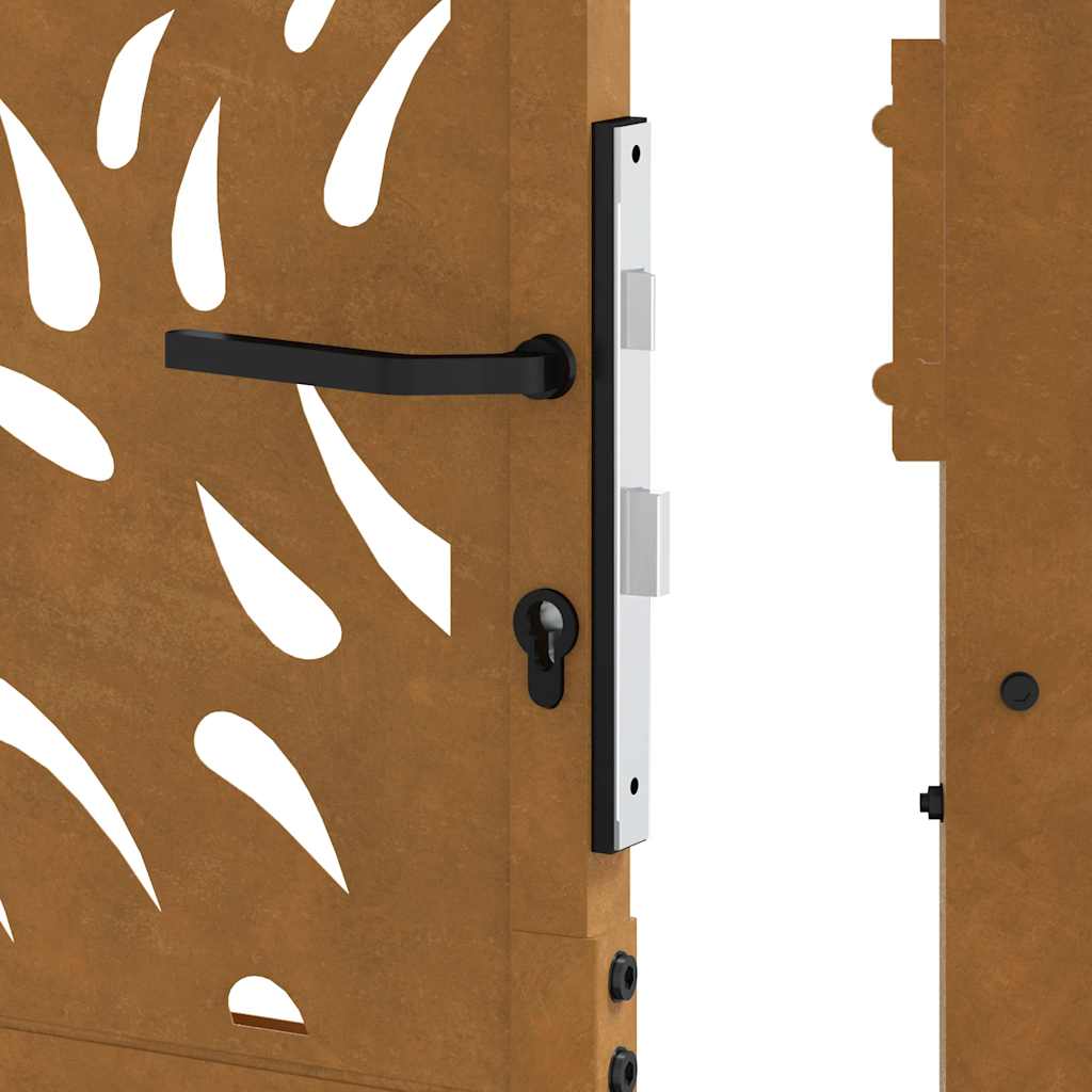 Garden Gate 100 X 125 Cm Weathering Steel Flame Design