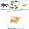 Realistic Reptile Lizard Chameleon Model With Assembleable Chameleon And Gecko Figures For Collectors And Kids