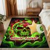 1PC Custom Name Poisoned Apple Skull Artwork Theme Floor Mat Ideal for Living Room, Game Rooms, Office, Bedroom,Floor Mat Playful Design201