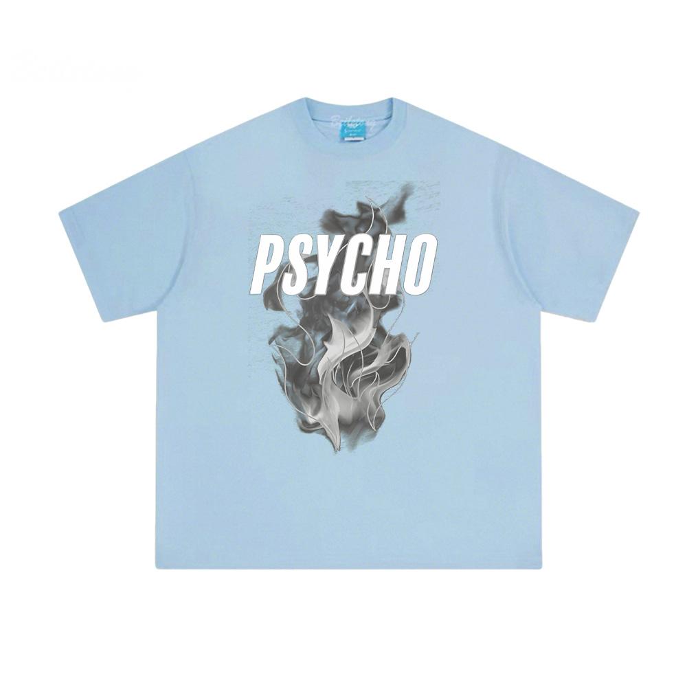 

Psycho Grey Reflective Tee Dave Print T-Shirt Harajuku 100% Cotton Comfortable Female/Male Tees XXL