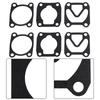 Air Compressor Cylinder Head Base Valve Plate Gaskets Washers 3 In 1 Base Gasket Replacement Set For Oil Air Pump Parts