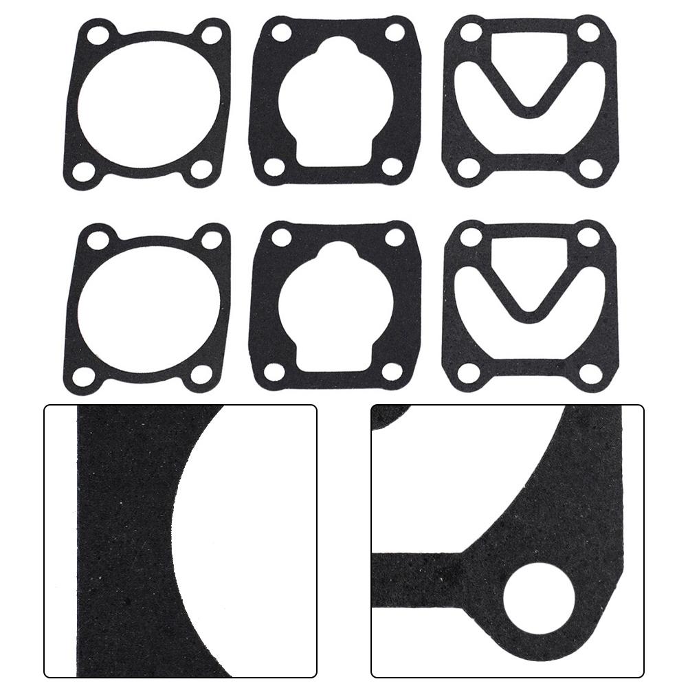 Air Compressor Cylinder Head Base Valve Plate Gaskets Washers 3 In 1 Base Gasket Replacement Set For Oil Air Pump Parts