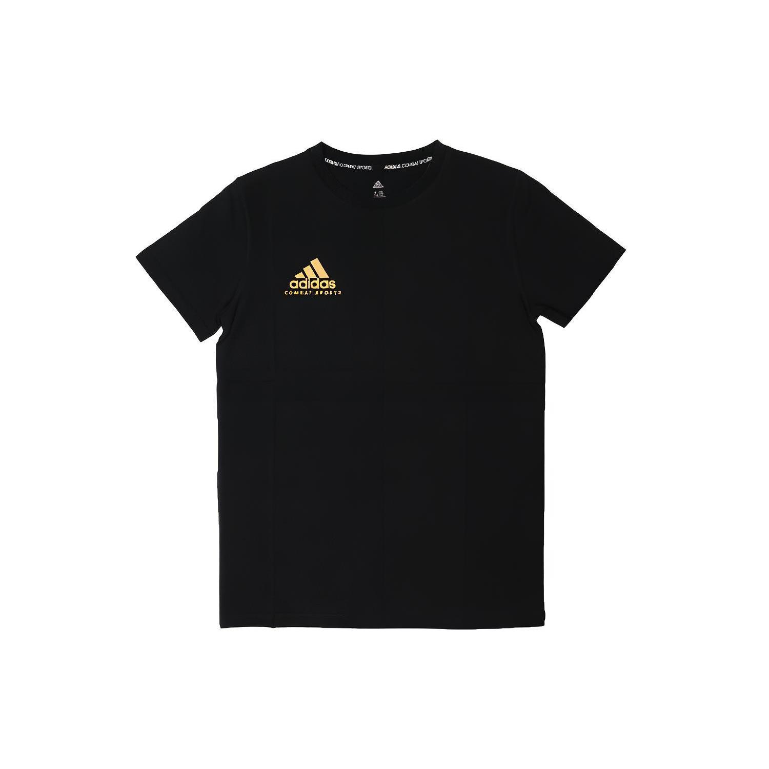 Мужская черная футболка Adidas с золотым логотипом adiCSTS06-BG M
