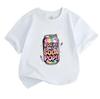 Kids Boys Girls Crew Neck Short Sleeve 100% Cotton T-Shirt, Cute Holographic Soda Can Print You Are My Soda Pop Graphic Casual Soft Daily Tee for Chil
