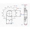 10 11 12 Tooth 10T 11T 12T 25H T8F D Type 8MM 10MM Razor EVO X-Treme IZIP E Scooter Motor Sprocket MY1020