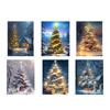 Christmas Tree Crystal Art Set Home Wall Decors DIY Full Drill Crystal Dot Painting Gem Art Set Crystal Painting Set