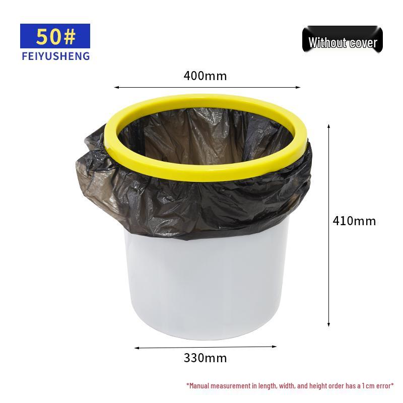 Large Capacity Thick Round Plastic Trash Can for Commercial Kitchens, Catering, Classrooms, Hotels, and Sanitation