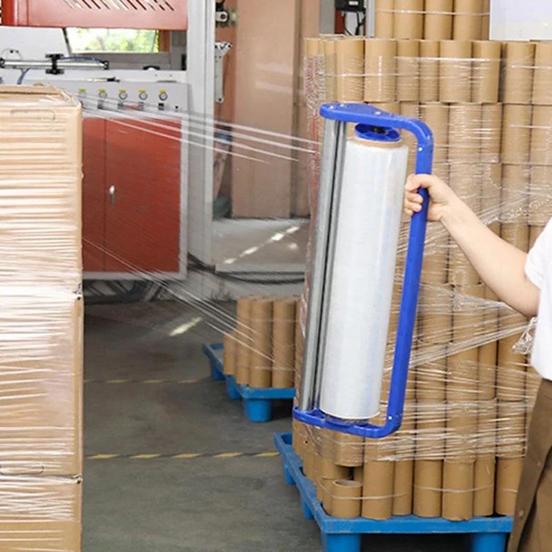 Manual Wrapping Film Packaging Machine Metal Hand Membrane Puller Perimembrane Manual Support Pack Cling Film Pack Tool Handle