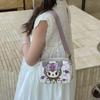 Kuromi Childrens Cute Girls Shoulder Bag With Animal Print For Daily Use