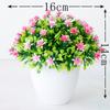 1pc Artificial Plants Bonsai Small Tree Pot Plants Fake Flowers Potted For Home Decoration Garden Decor Garden Mini Bonsai Plant