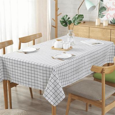 1pc Simple Tablecloth Plaid Wind Waterproof And Oil Proof Home Living Room Nordic Coffee Placemat Washable Anti Fouli Home Decor