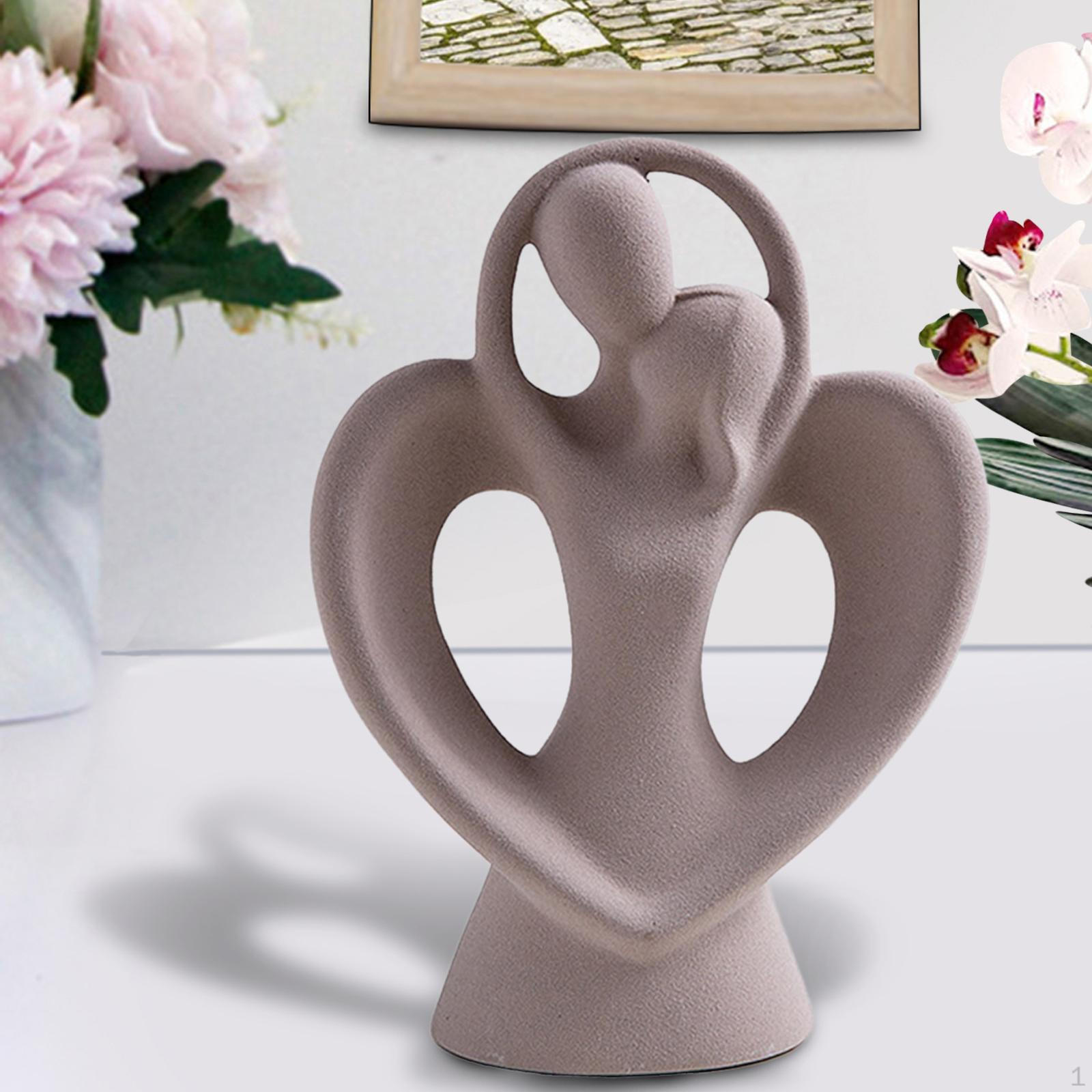 

Abstract Art Ceramic Sculpture Home Decor Table Centerpieces Human Shape Figurines Craft Statue for Couple