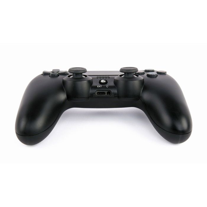 EnerGenie Manette De Jeu Sans Fil Pour PS4 Et PC - Double Vibration, Barre Lumineuse LED, Conception Ergonomique Pour Un Confort