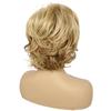 Synthetic Natural Blonde Wigs Short Bob Hair Daily Party Wig for Women Natural Wave Style Mommy Wig with Bangs Elegant Female