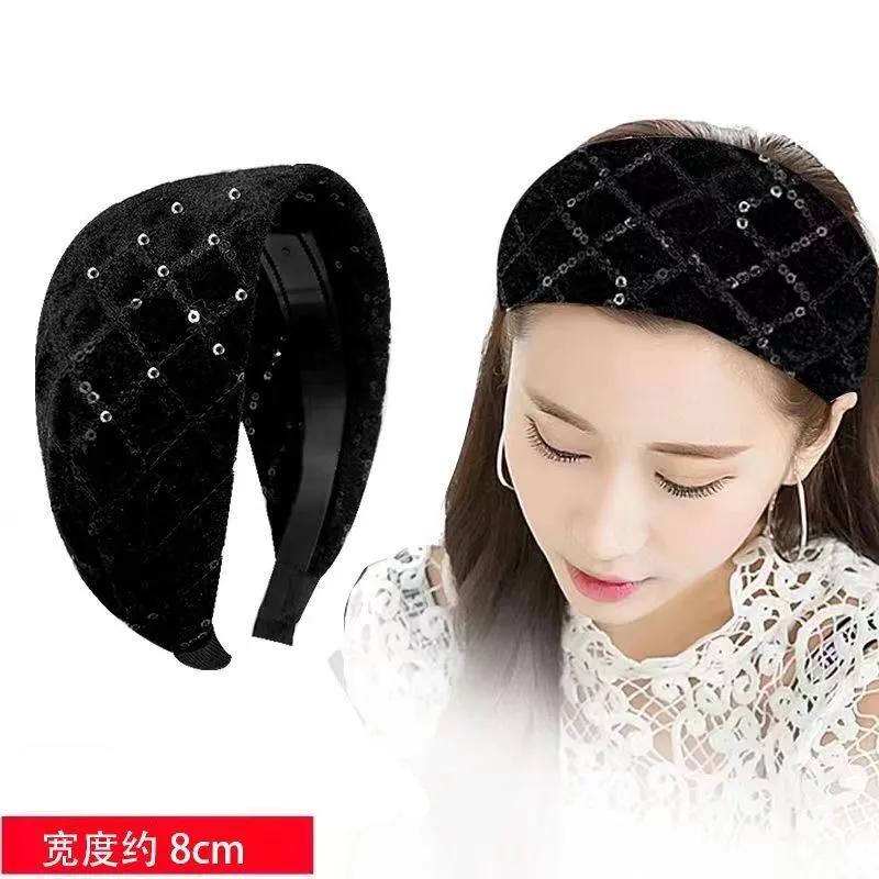 Autumn and Winter Wide-Brimmed Wool Headband Female Elegant Graceful Toothed Hairpin Warm  Accessories Hair Bands for Women