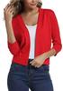 Versatile Women's Knit Cardigan Sweater - Simple, Short Jacket for Spring and Autumn